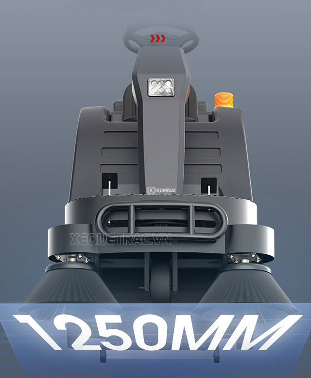 Phạm vi quét dọn lên đến 1250mm