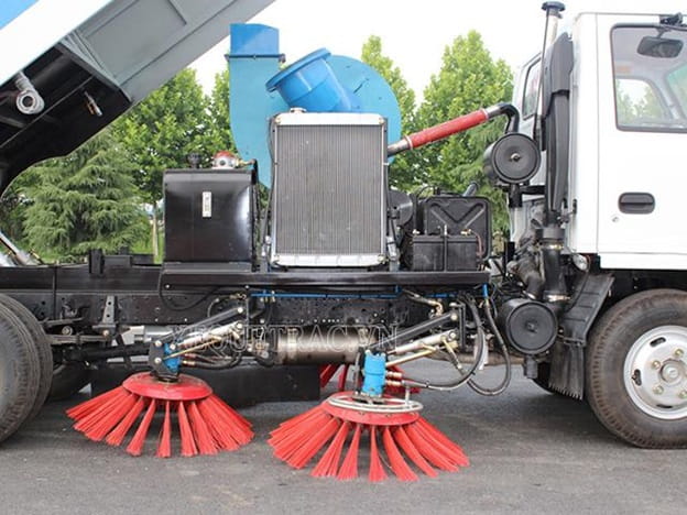 Cấu tạo xe quét đường 5 khối