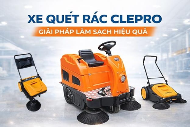 Tìm hiểu về xe quét rác Clepro